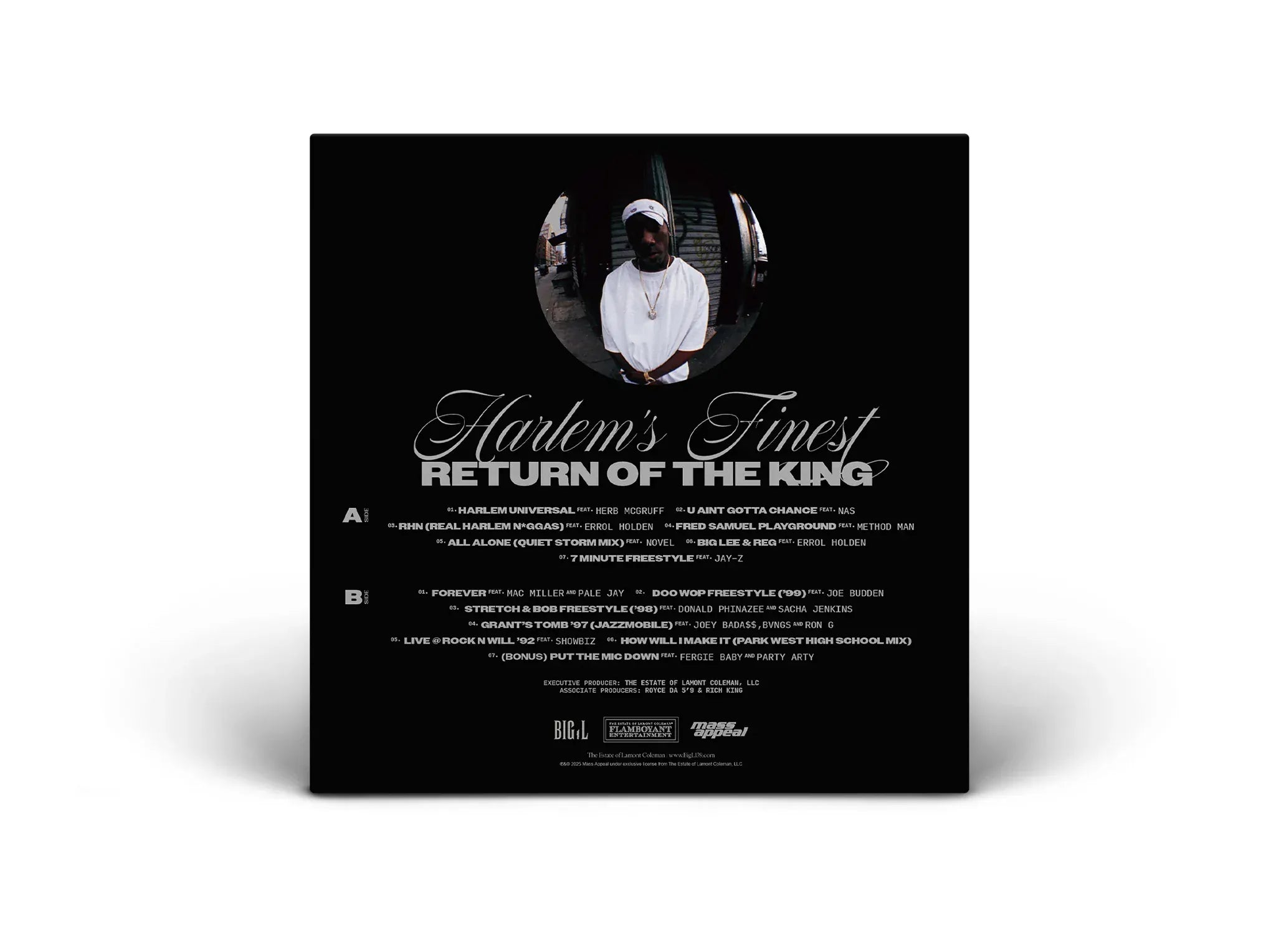 Big L - Harlem’s Finest: Return Of The King (LP, Cassette) - LP - Standard  Black Vinyl