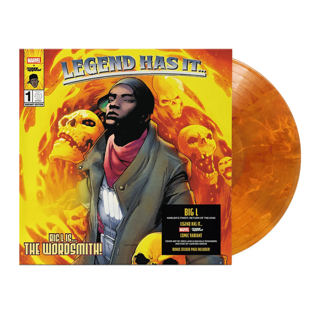 Big L - Harlem’s Finest: Return Of The King Marvel Edition (LP - Orange and Red Swirl Vinyl) Mass Appeal