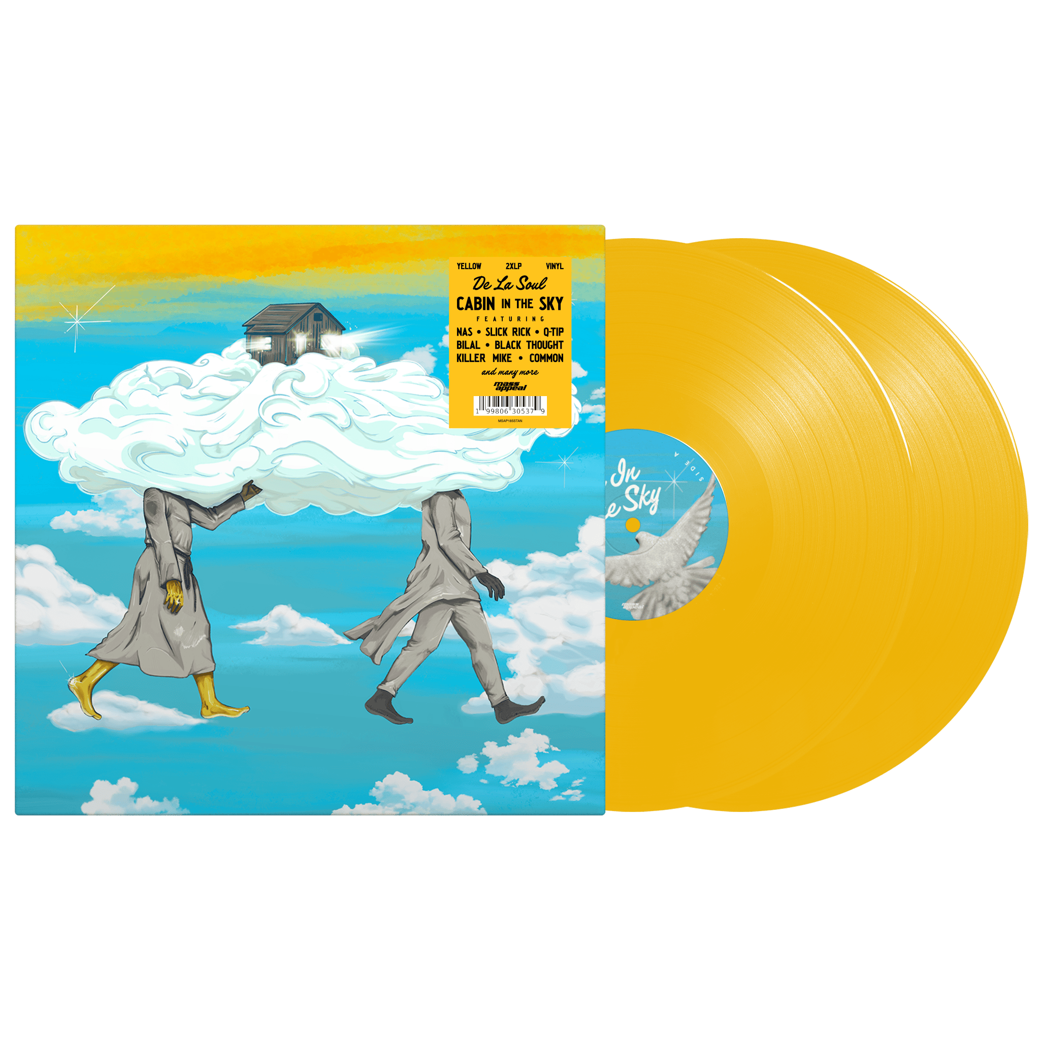 De La Soul - Cabin In The Sky (2xLP, Cassette, CD) 2xLP - Duckie Yellow Vinyl - Standard Edition Mass Appeal