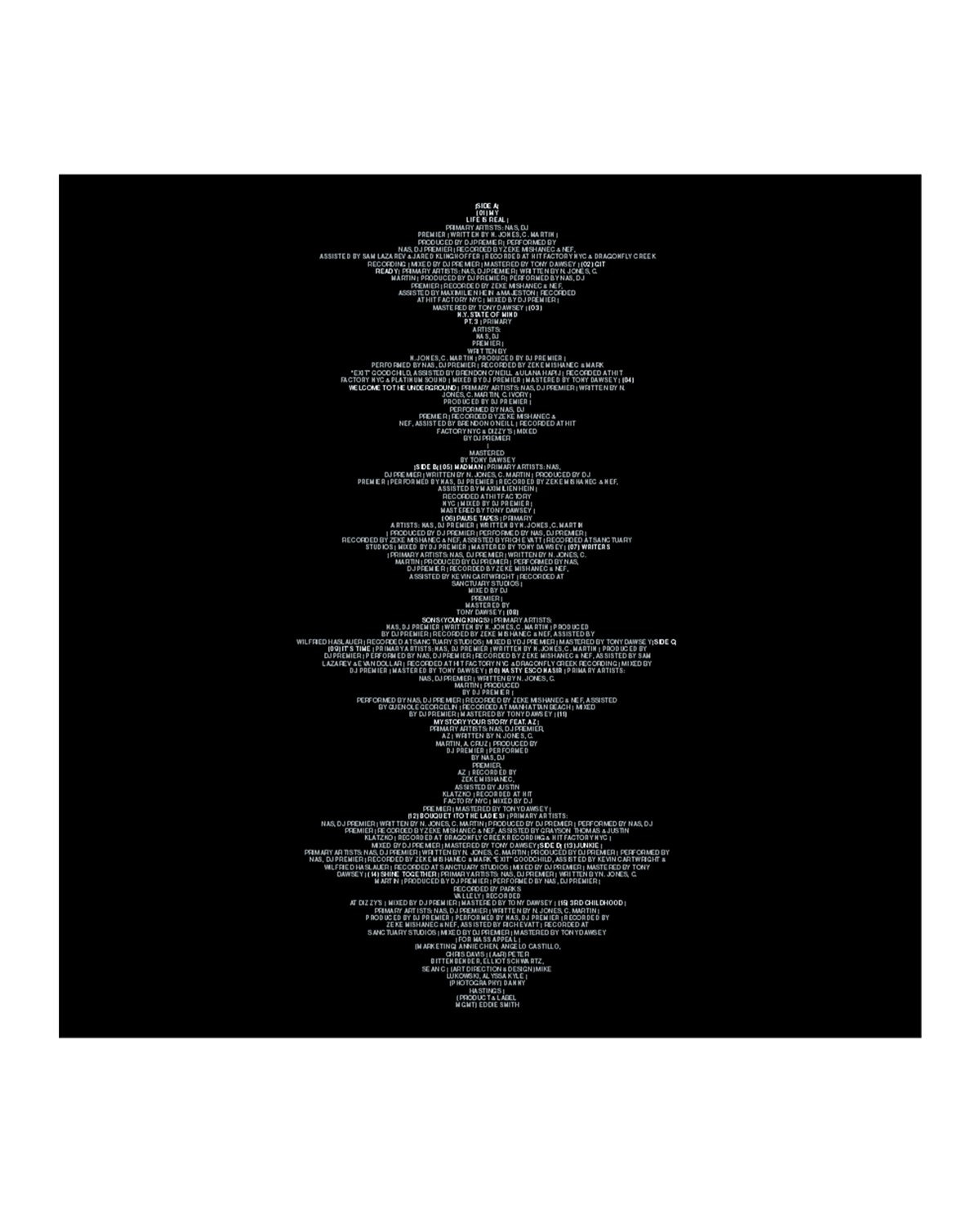 Nas x DJ Premier - Light-Years (2xLP - Clear w/ Black Swirl Vinyl