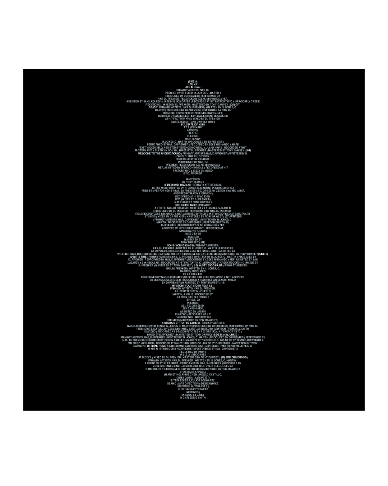 Nas x DJ Premier - Light-Years (2xLP - Clear w/ Black Swirl Vinyl) Mass Appeal