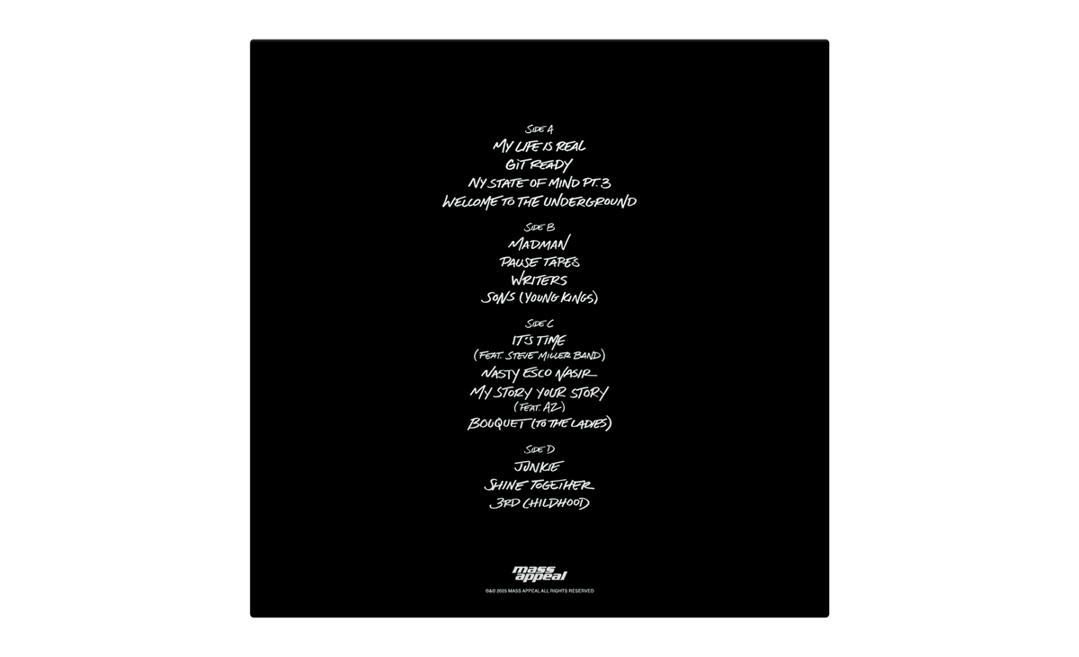 Nas x DJ Premier - Light-Years (2xLP - Clear w/ Black Swirl Vinyl