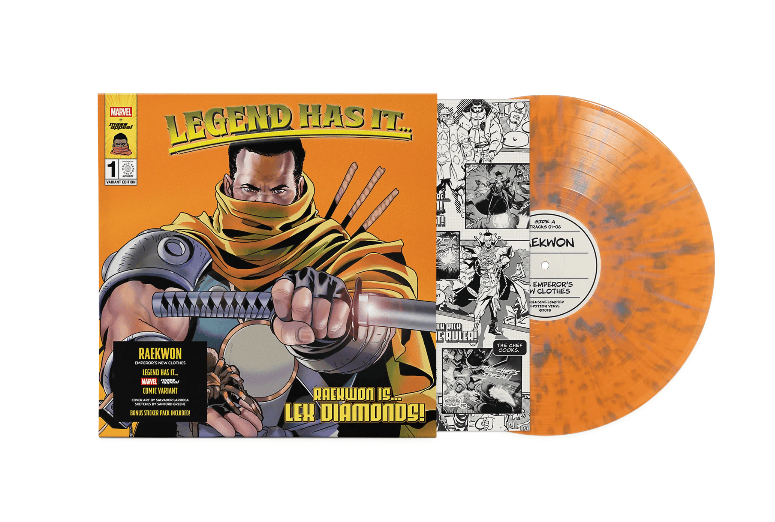 Raekwon - The Emperor's New Clothes [Marvel Edition] (LP -  Orange Splatter Vinyl) Mass Appeal