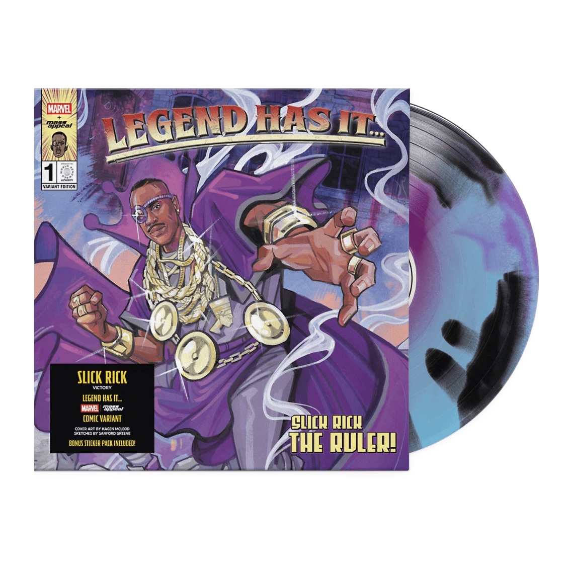 Slick Rick - Victory [Marvel Edition] (LP - Purple & Blue Swirl Vinyl) Mass Appeal