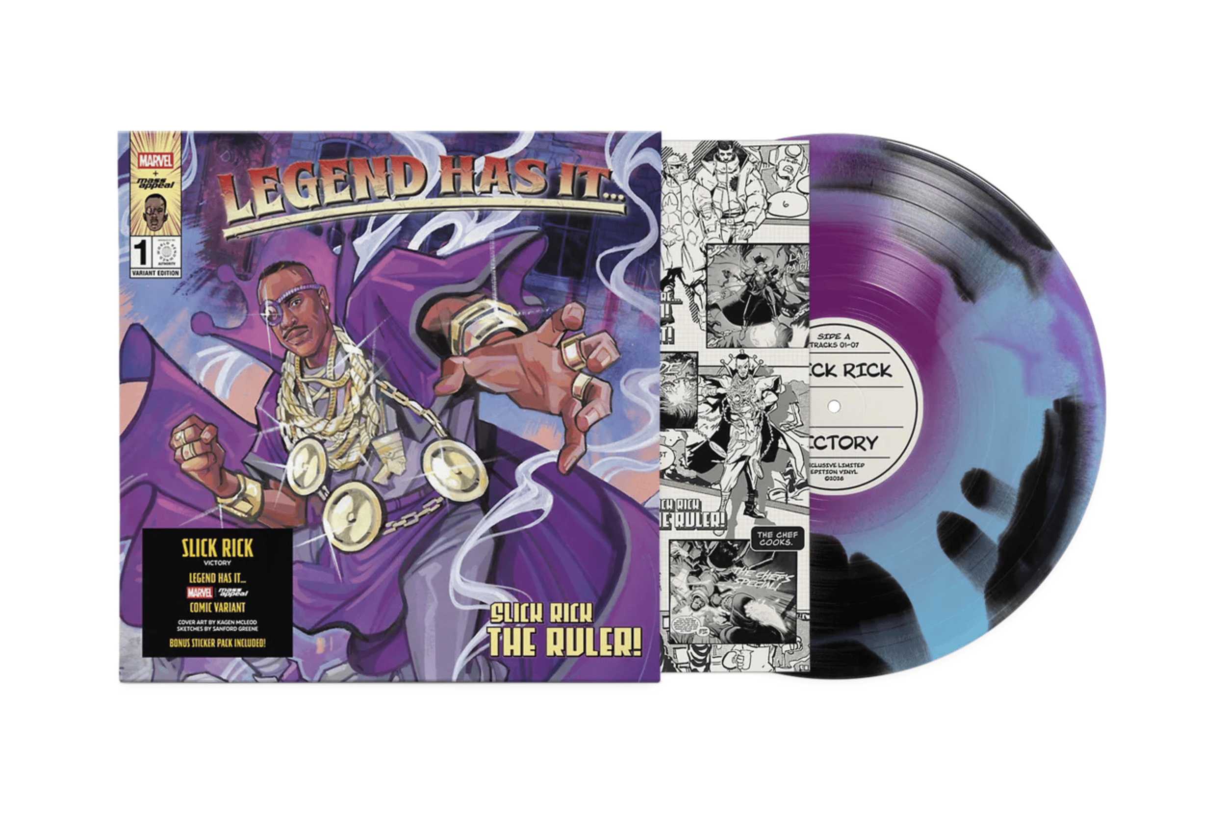 Slick Rick - Victory [Marvel Edition] (LP - Purple & Blue Swirl Vinyl) Mass Appeal