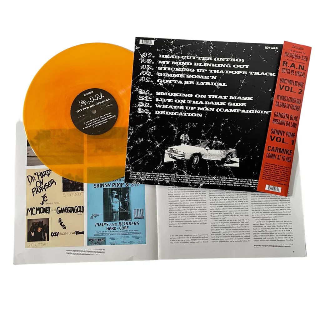 R.A.N. - Gotta Be Lyrical (LP - Orange Galaxy Vinyl) Now Again Records