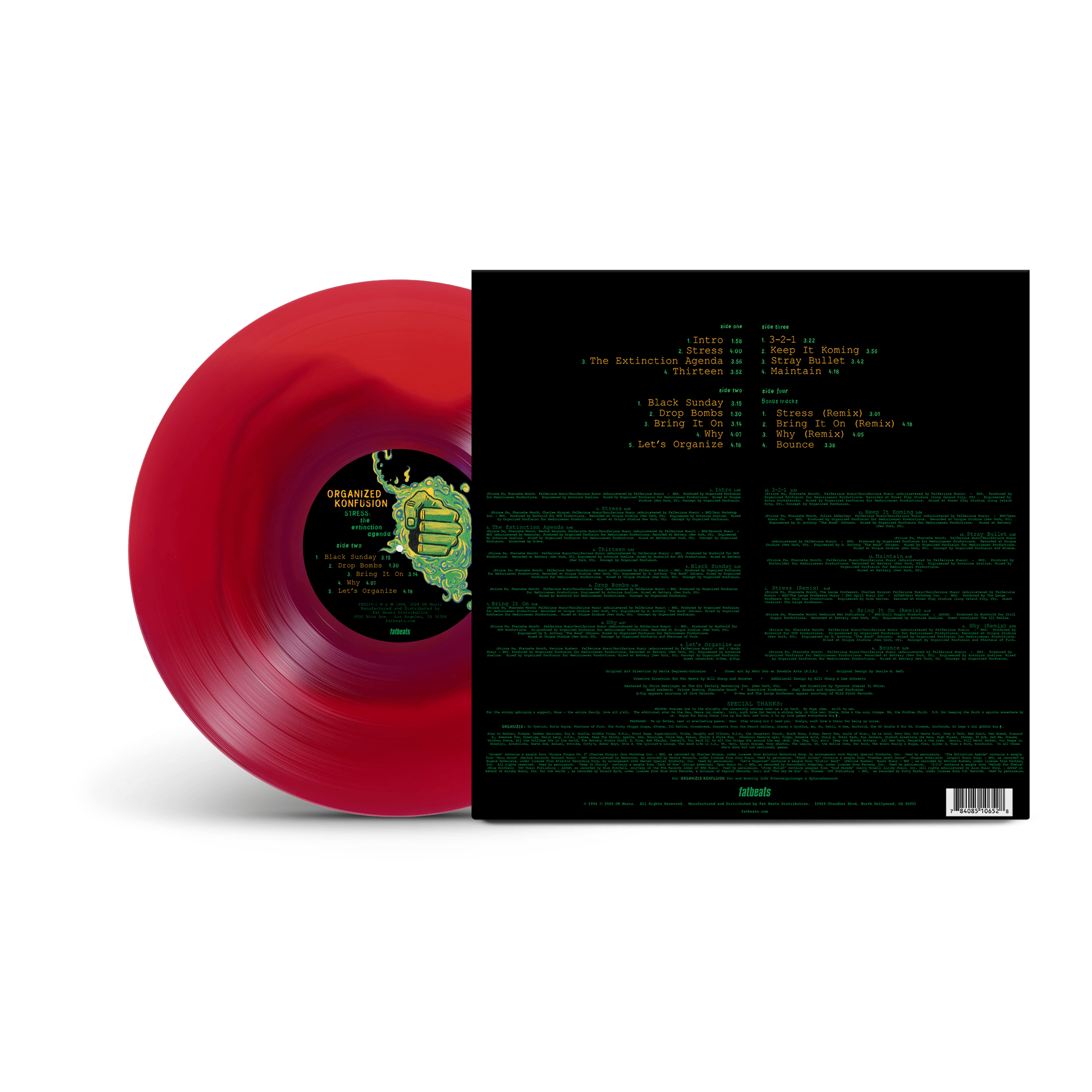 Organized Konfusion - Stress: The Extinction Agenda (2xLP - Red Scarlet Vinyl) OK Records