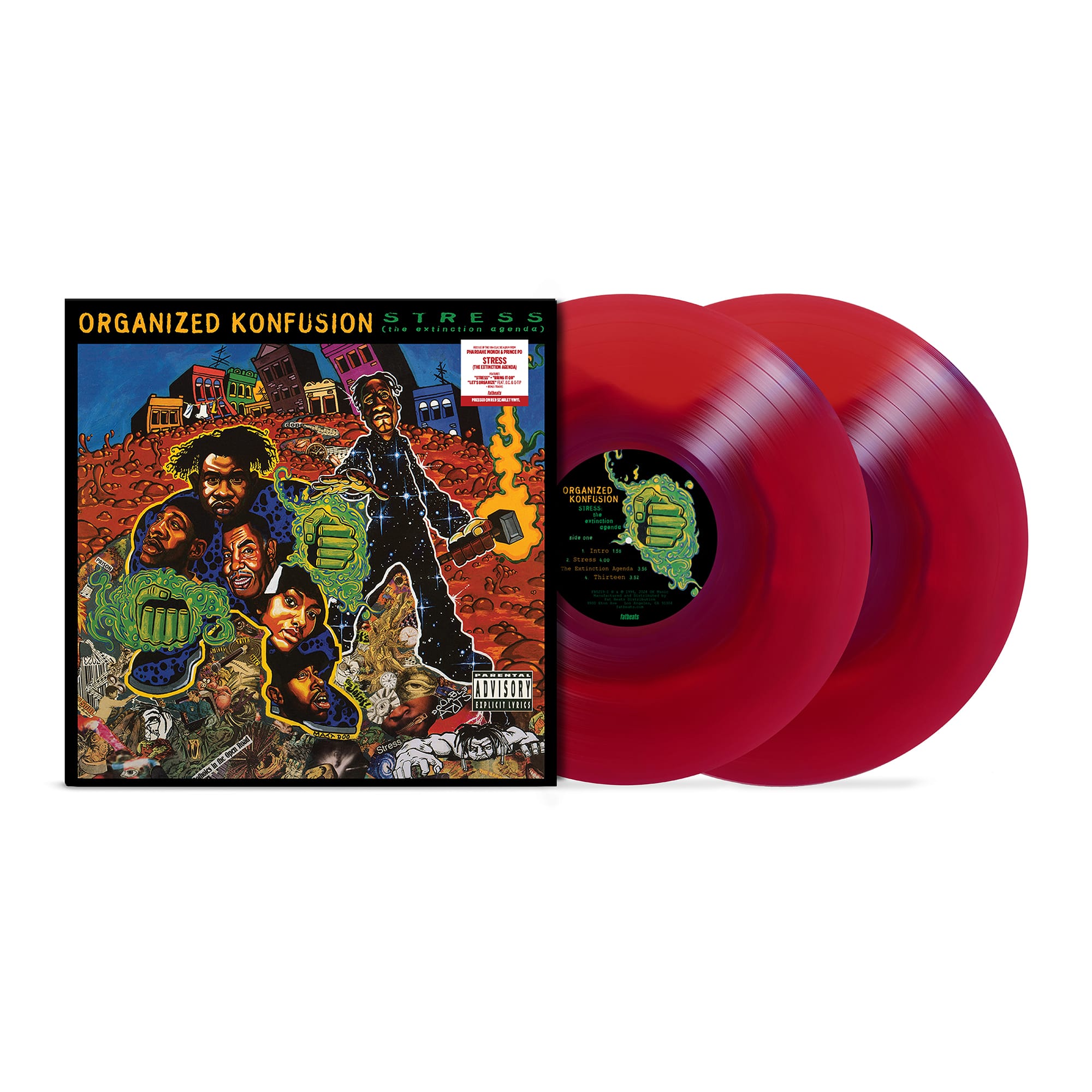 Organized Konfusion Stress LP レコード Organized Konfusion - Stress: The Extinction Agenda (2xLP - Red
