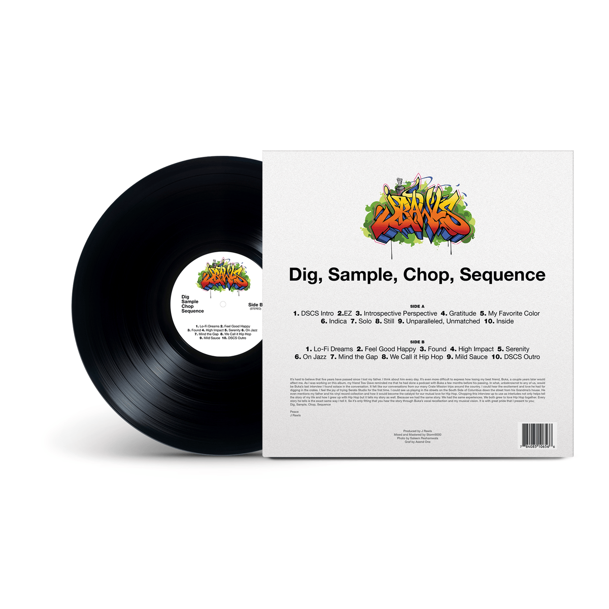 J. Rawls - Dig, Sample, Chop, Sequence (LP - Classic Black Vinyl) Polar Entertainment