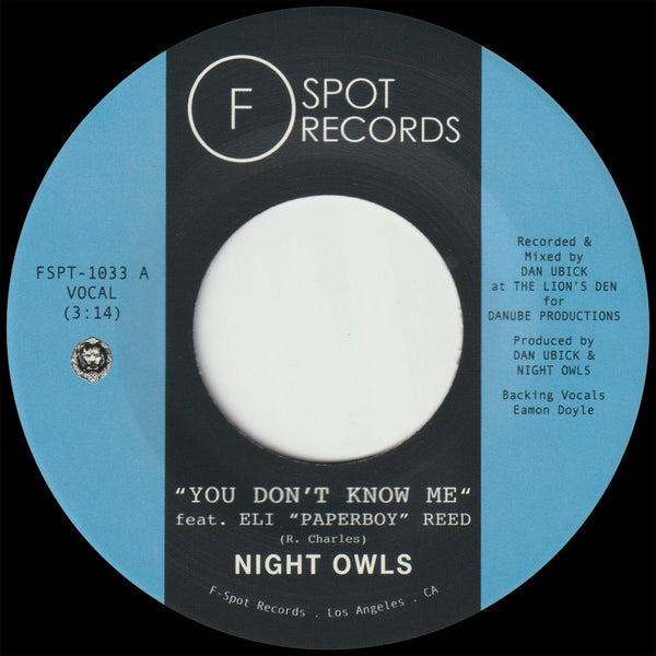 Night Owls - You Don’t Know Me (feat. Eli “Paperboy” Reed) b/w If You Let Me (feat. Jr Thomas & The Volcanos) (7") Record Kicks