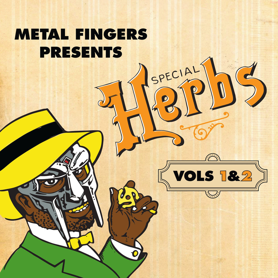 MF DOOM - Metal Fingers Presents: Special Herbs Vol. 1 & 2 (2xLP - Mustard Yellow Vinyl) Rhymesayers