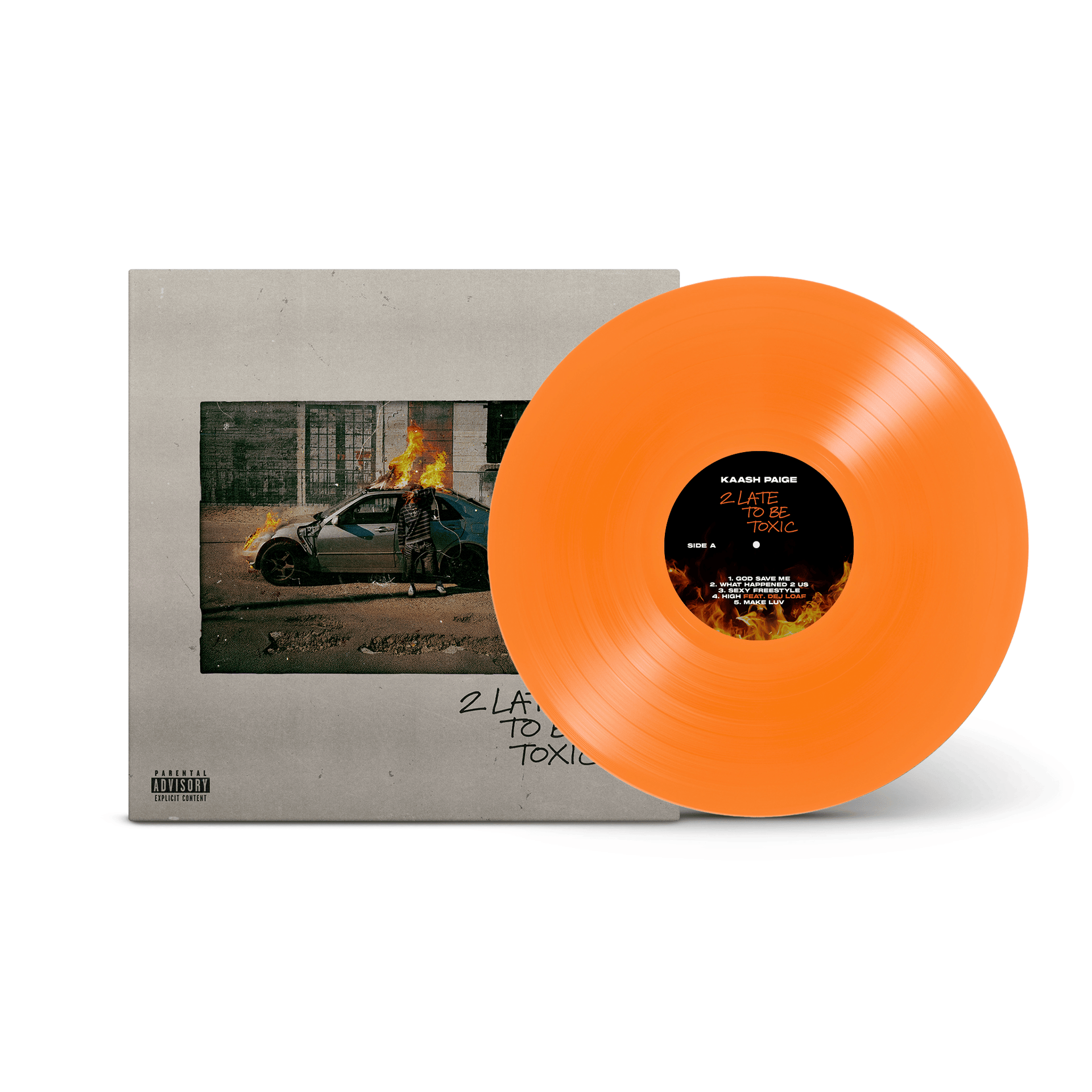 Kaash Paige - 2 Late To Be Toxic (LP - Translucent Orange Crush