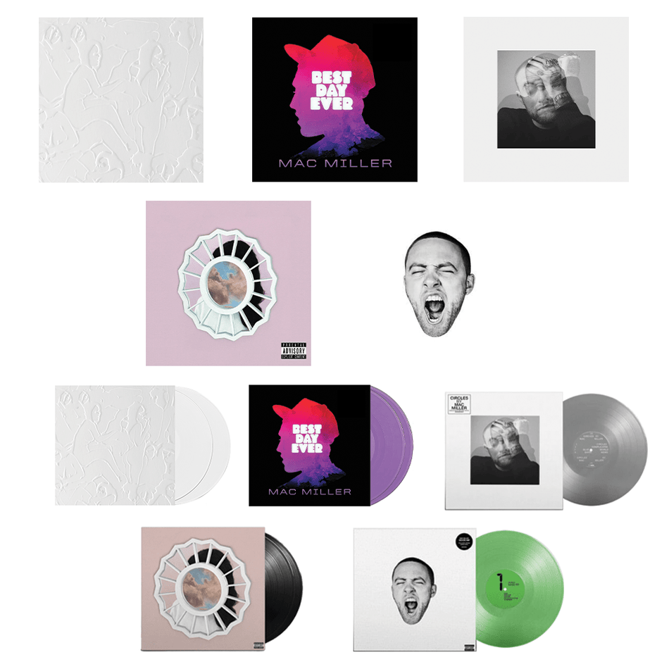 Mac Miller 5-Pack Vinyl Bundle (Macadelic, Best Day Ever, Circles, The Divine Feminine, GO:OD AM) Rostrum Records