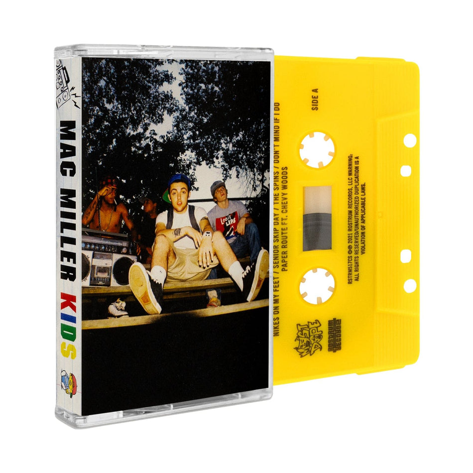 Mac Miller ‎- K.I.D.S. (Yellow Cassette) Rostrum Records