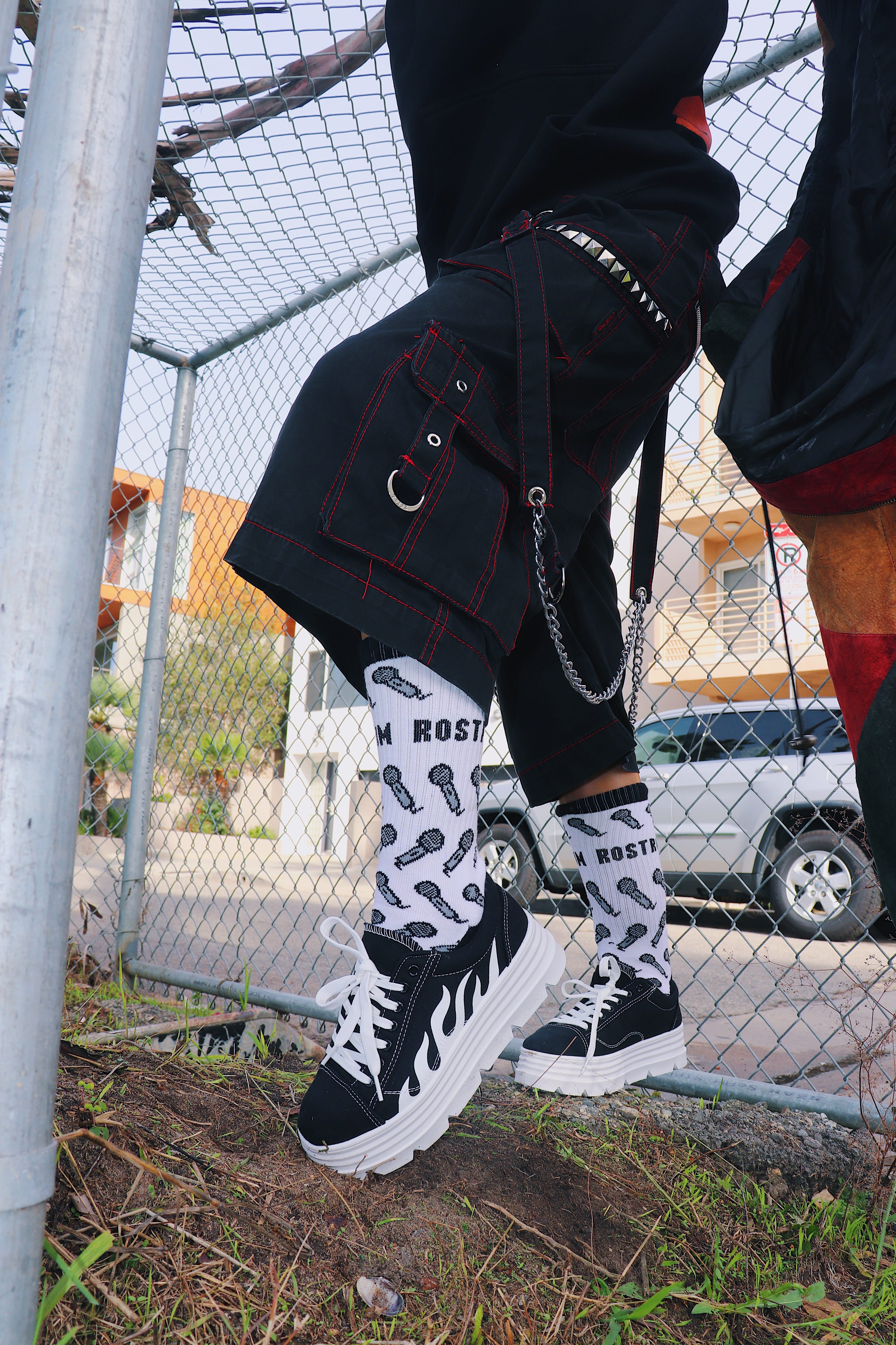 Rostrum Records Microphone Knit Socks Rostrum Records