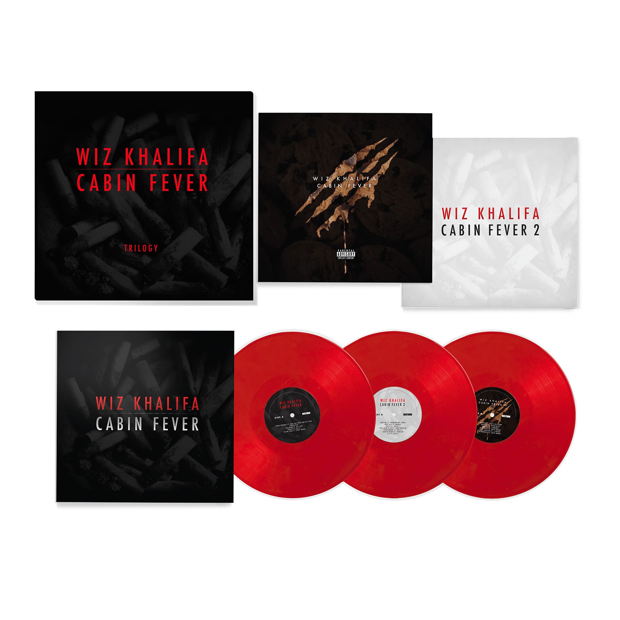 wiz khalifa レコード Wiz Khalifa - Cabin Fever Trilogy (3xLP Box Set) – Fat Beats