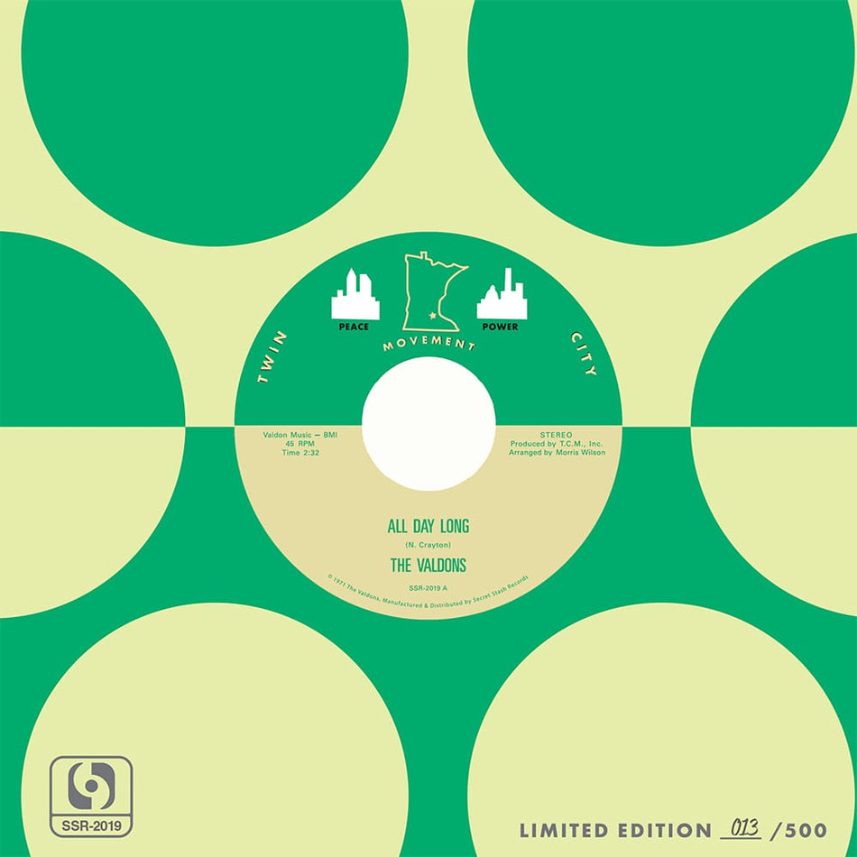 The Valdons - All Day Long b/w Love Me, Leave Me (7") Secret Stash Records