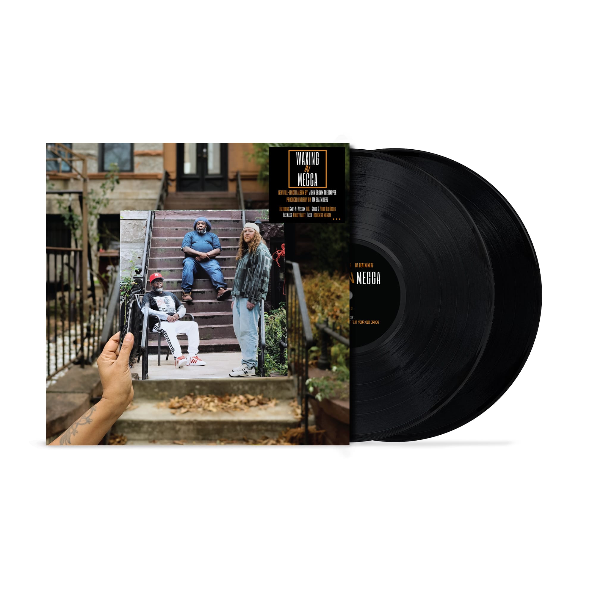 CRAWLZ D.A. Beatminerz レコード John Brown The Rapper & Da Beatminerz - Waxing In Mecca (2xLP