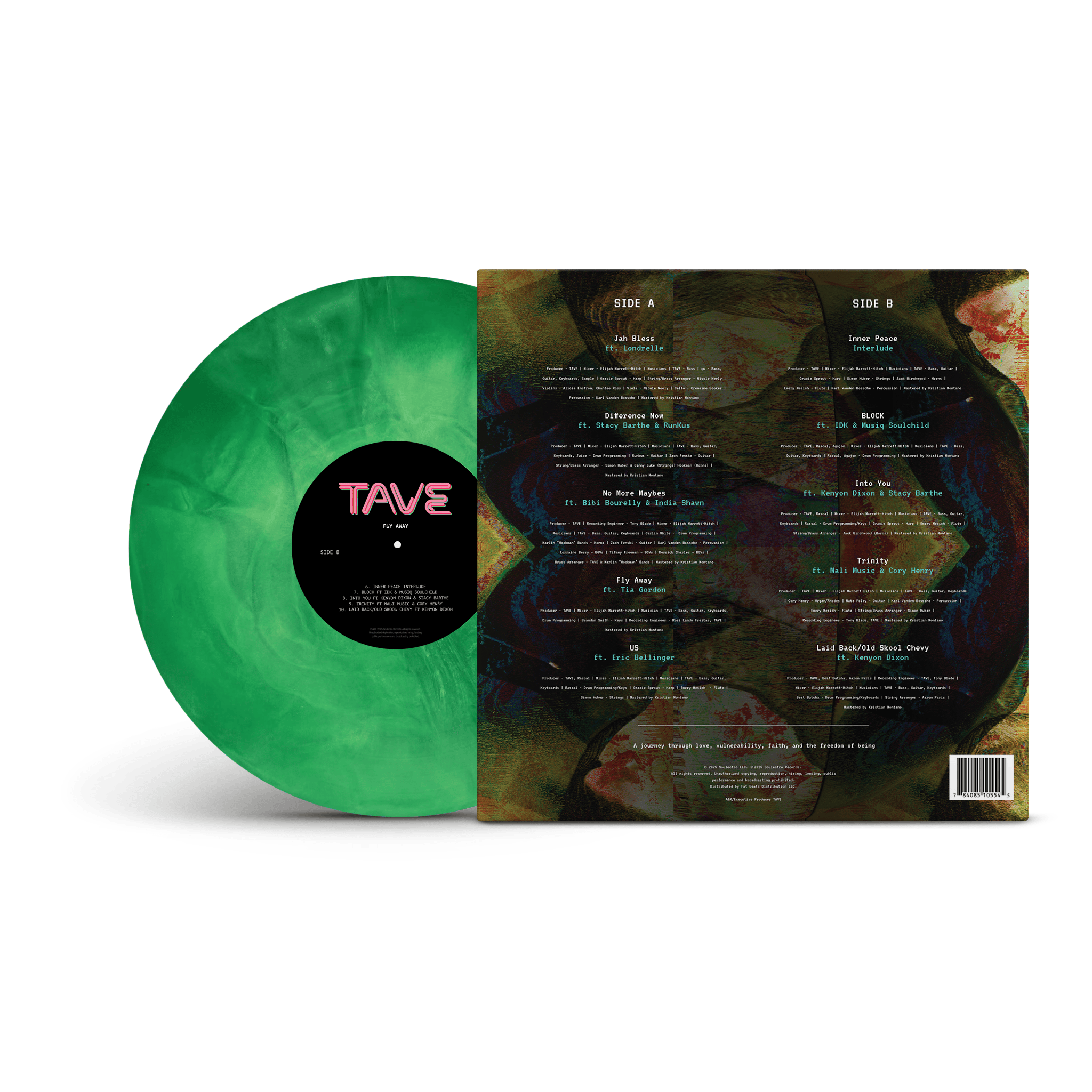 TAVE - Fly Away (LP - Emerald Green Vinyl) Soulectro Records