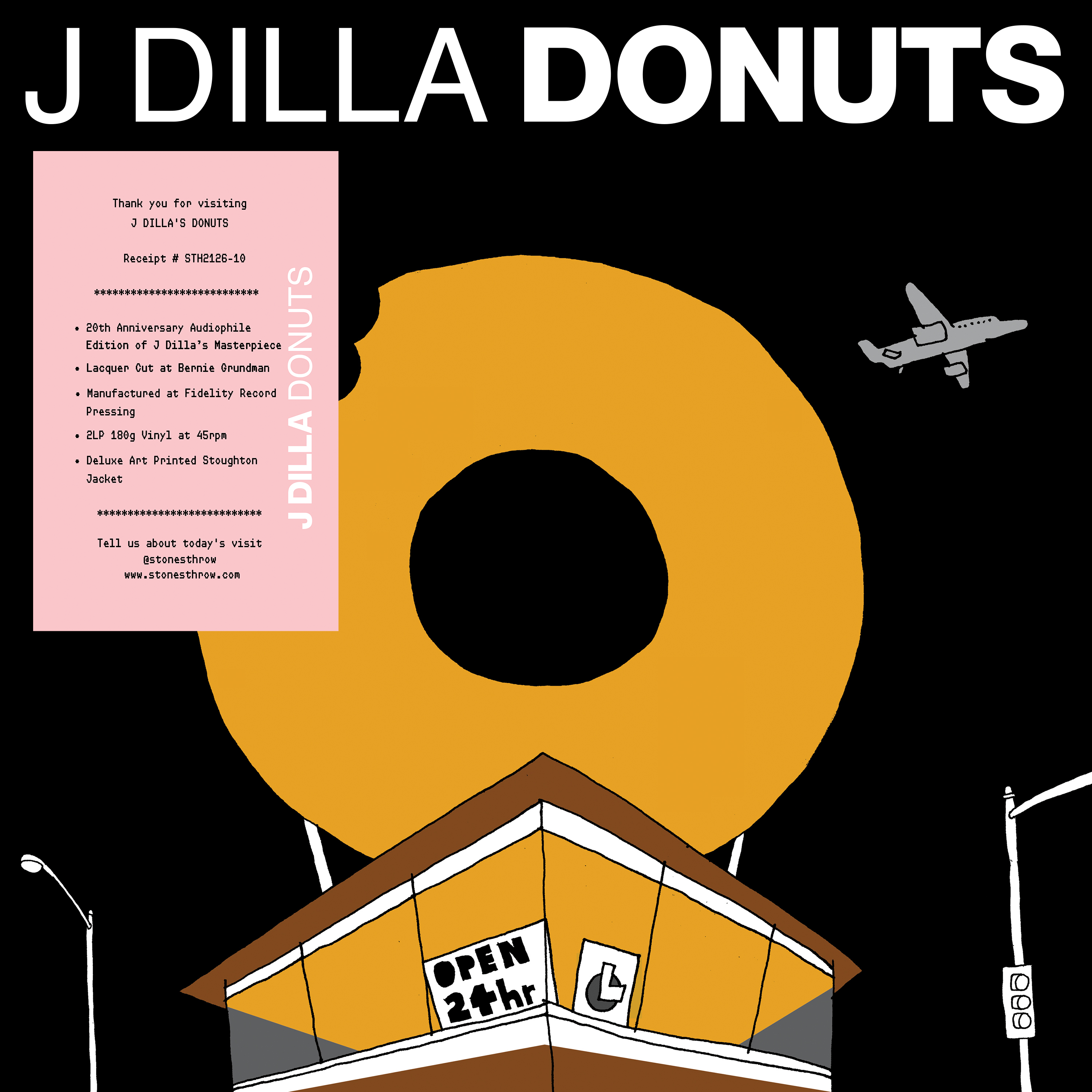J Dilla - Donuts (2xLP - 20th Anniversary Audiophile Edition - 180g Vinyl) Stones Throw