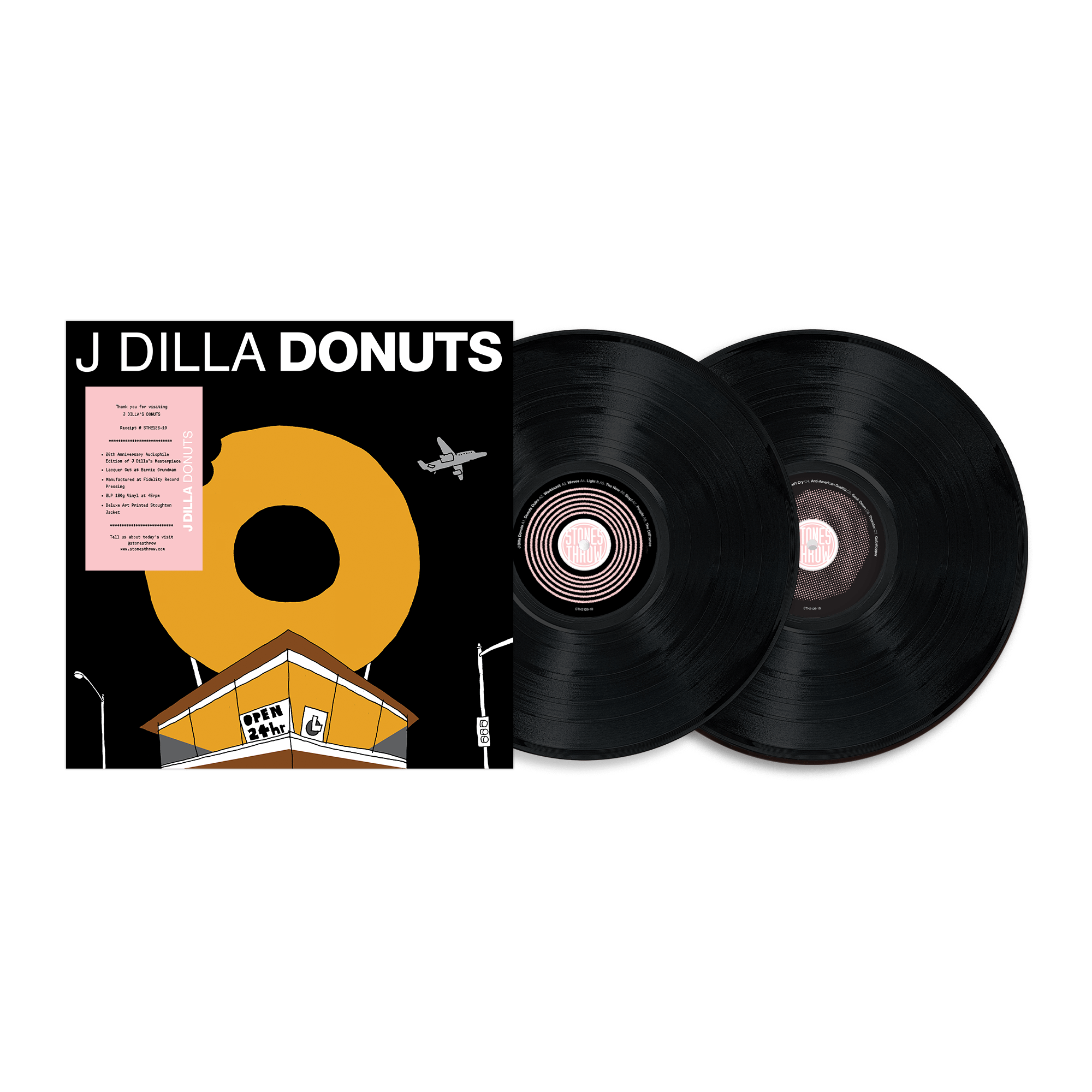 J Dilla - Donuts (2xLP - 20th Anniversary Audiophile Edition - 180g Vinyl) Stones Throw