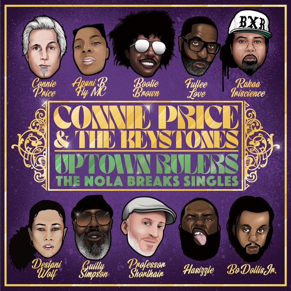 Connie Price & The Keystones - Uptown Rulers: The NOLA Breaks Singles (LP - Mardi Gras Colored Vinyl) Superjock Records