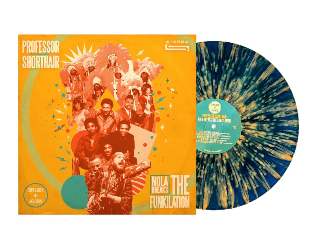 Professor Shorthair - NOLA Breaks: The Funkilation (LP -Blue & Orange Splatter Colored Vinyl) Superjock Records