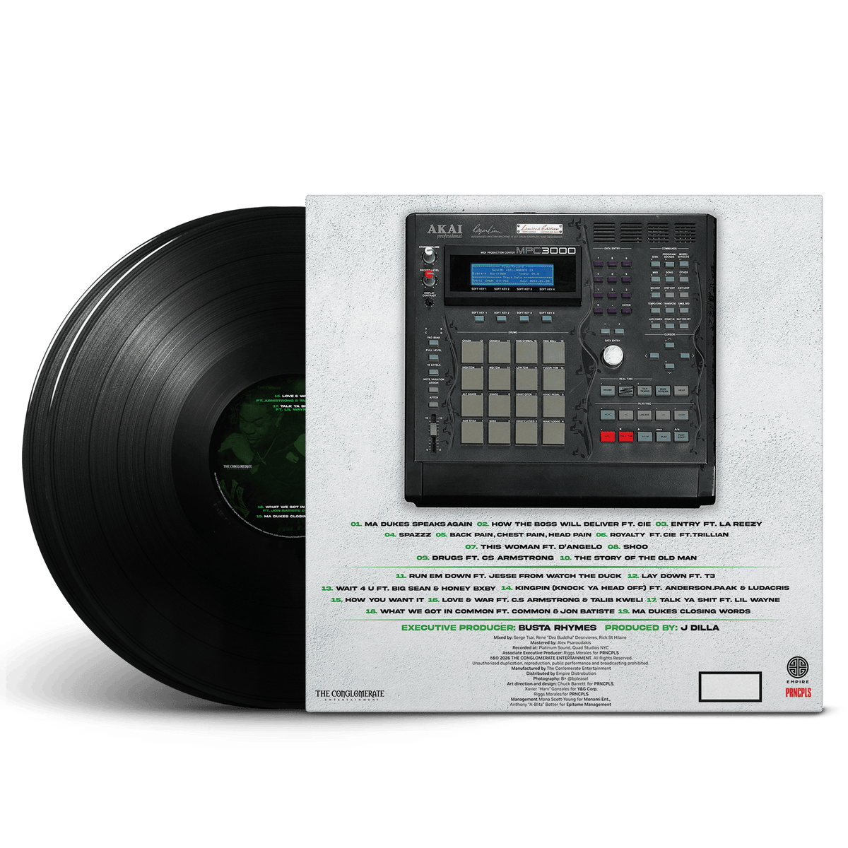 Busta Rhymes & J Dilla - DILLAGENCE II (2xLP - Black Vinyl) The Conglomerate Inc.