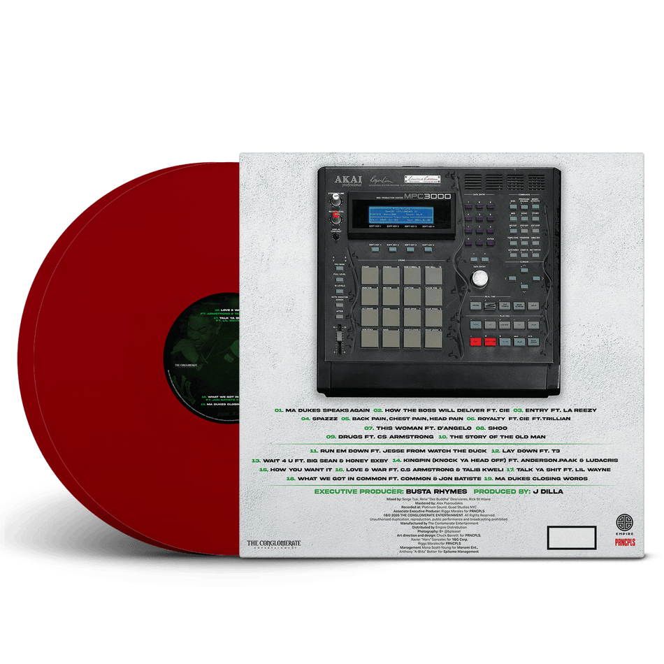 Busta Rhymes & J Dilla - DILLAGENCE II (2xLP - Red Vinyl) The Conglomerate Inc.