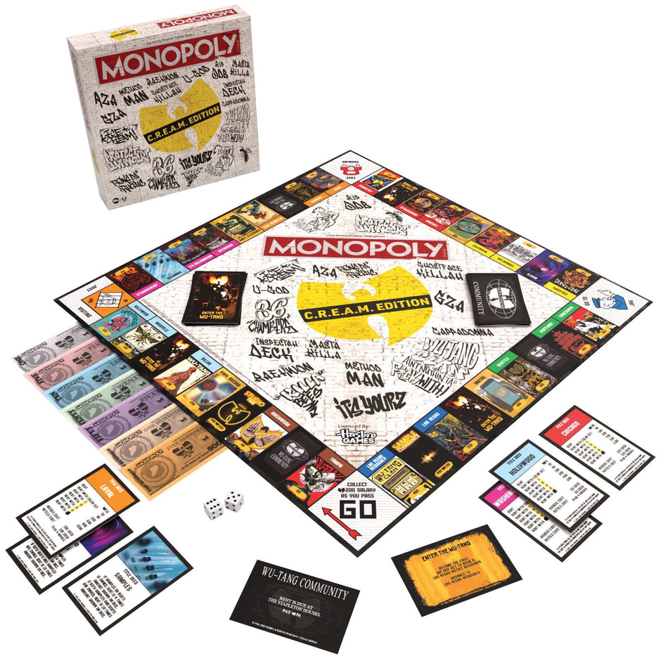 Wu-Tang MONOPOLY® Board Game C.R.E.A.M. Edition The Op Games