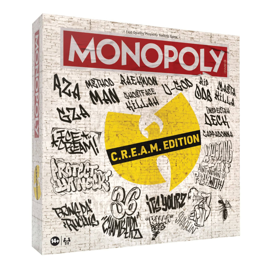 Wu-Tang MONOPOLY® Board Game C.R.E.A.M. Edition The Op Games