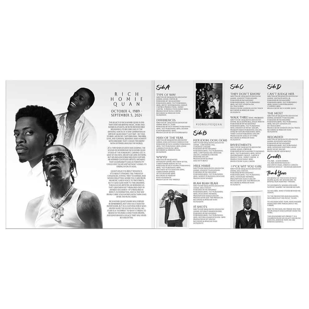 Rich Homie Quan - Legacy Of Hits (2xLP - Red Vinyl) Think It's A Game Records, Inc.