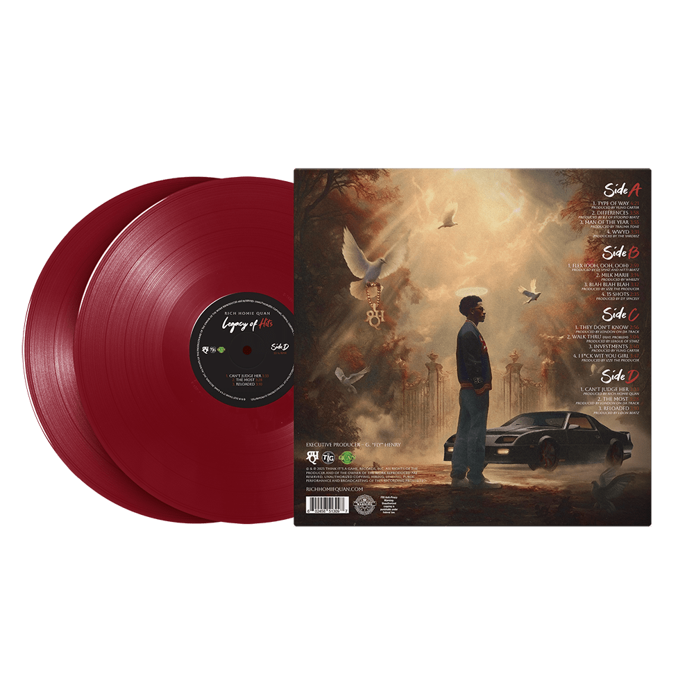 Rich Homie Quan - Legacy Of Hits (2xLP - Red Vinyl) Think It's A Game Records, Inc.