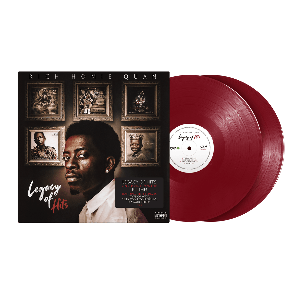 Rich Homie Quan - Legacy Of Hits (2xLP - Red Vinyl) Think It's A Game Records, Inc.