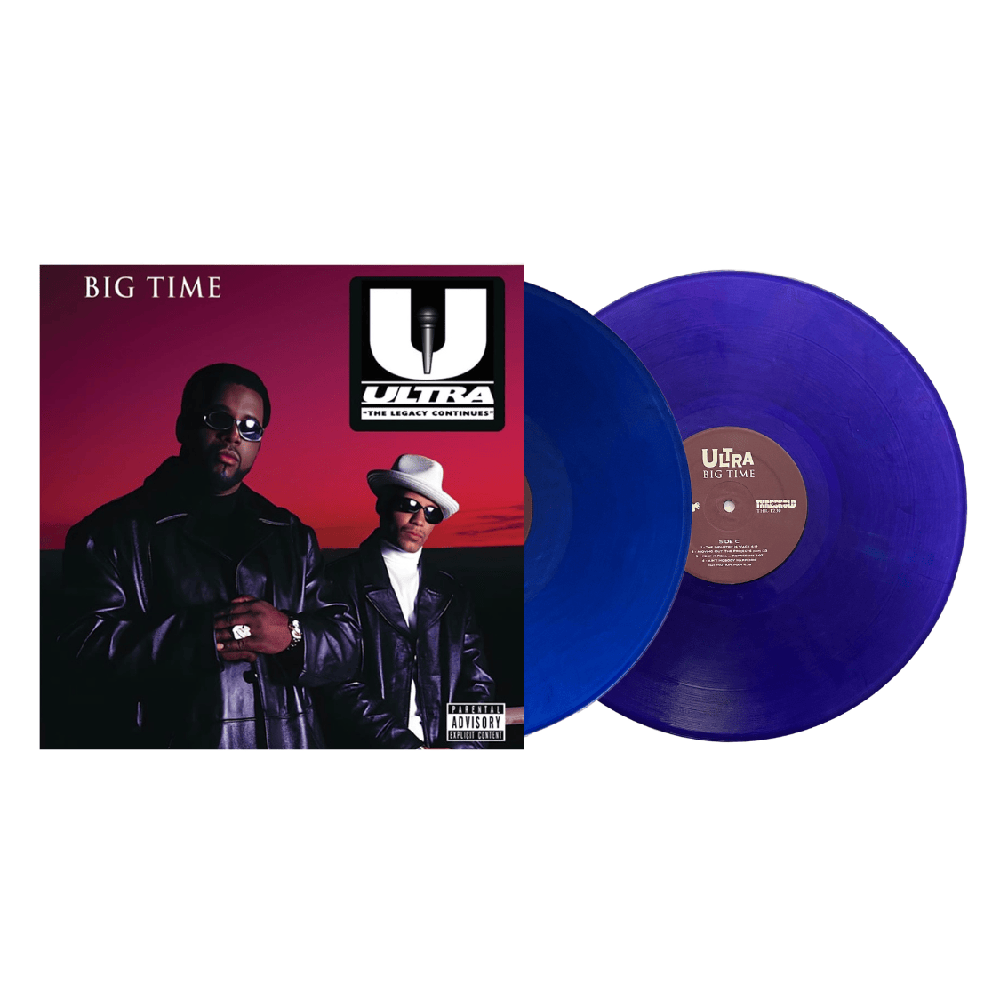 Ultra (Kool Keith & KutMasta Kurt) - Big Time 30th Anniversary (2xLP - Blue & Purple Pearlescent Vinyl) THRESHOLD RECORDINGS