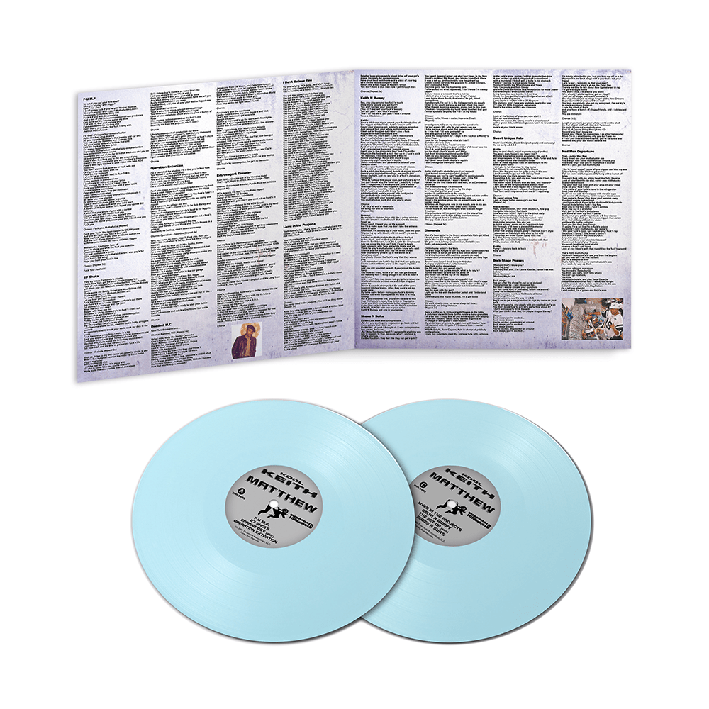 Kool Keith – Matthew (25th Anniversary Edition) (2xLP - Baby Blue Vinyl - Fat Beats Exclusive) Threshold Records