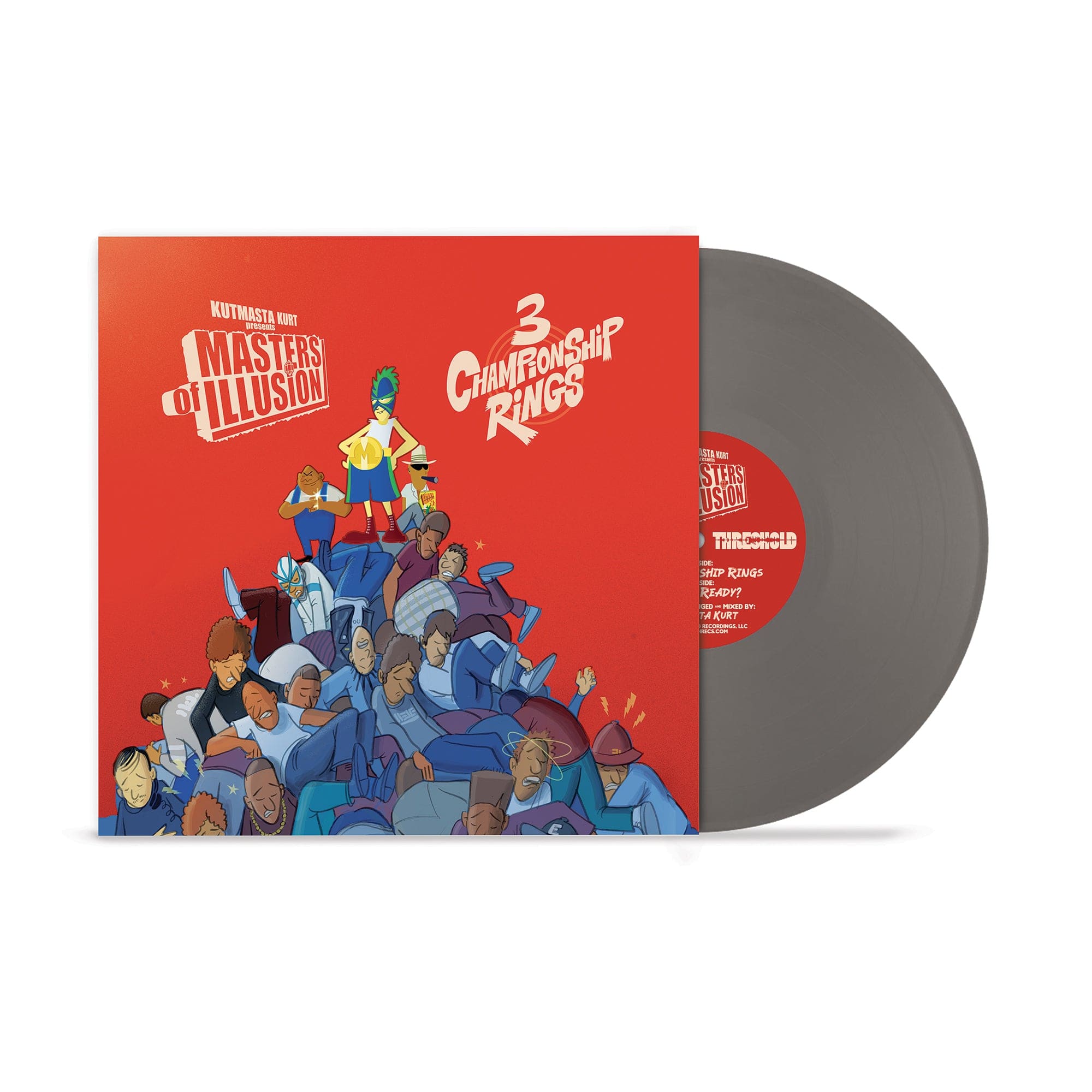 KutMasta Kurt presents Masters Of Illusion feat. Kool Keith & Motion Man (7" - Silver Vinyl) Threshold Records