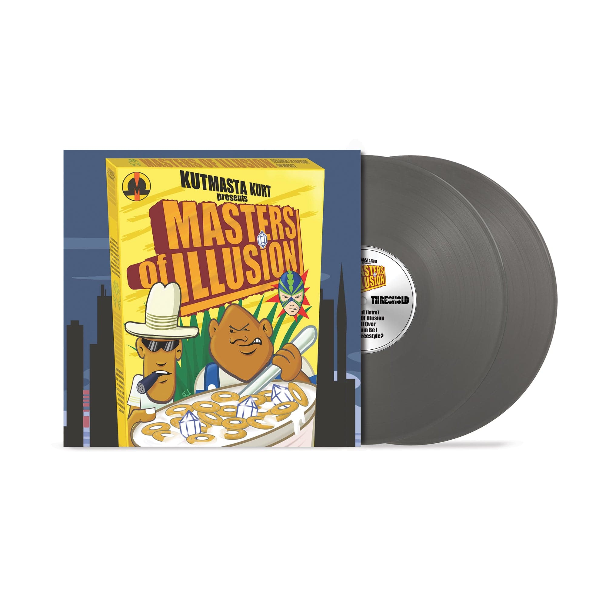KutMasta Kurt presents Masters Of Illusion featuring Kool Keith & Motion Man (25th Anniversary) (2xLP - Silver Vinyl) Threshold Records