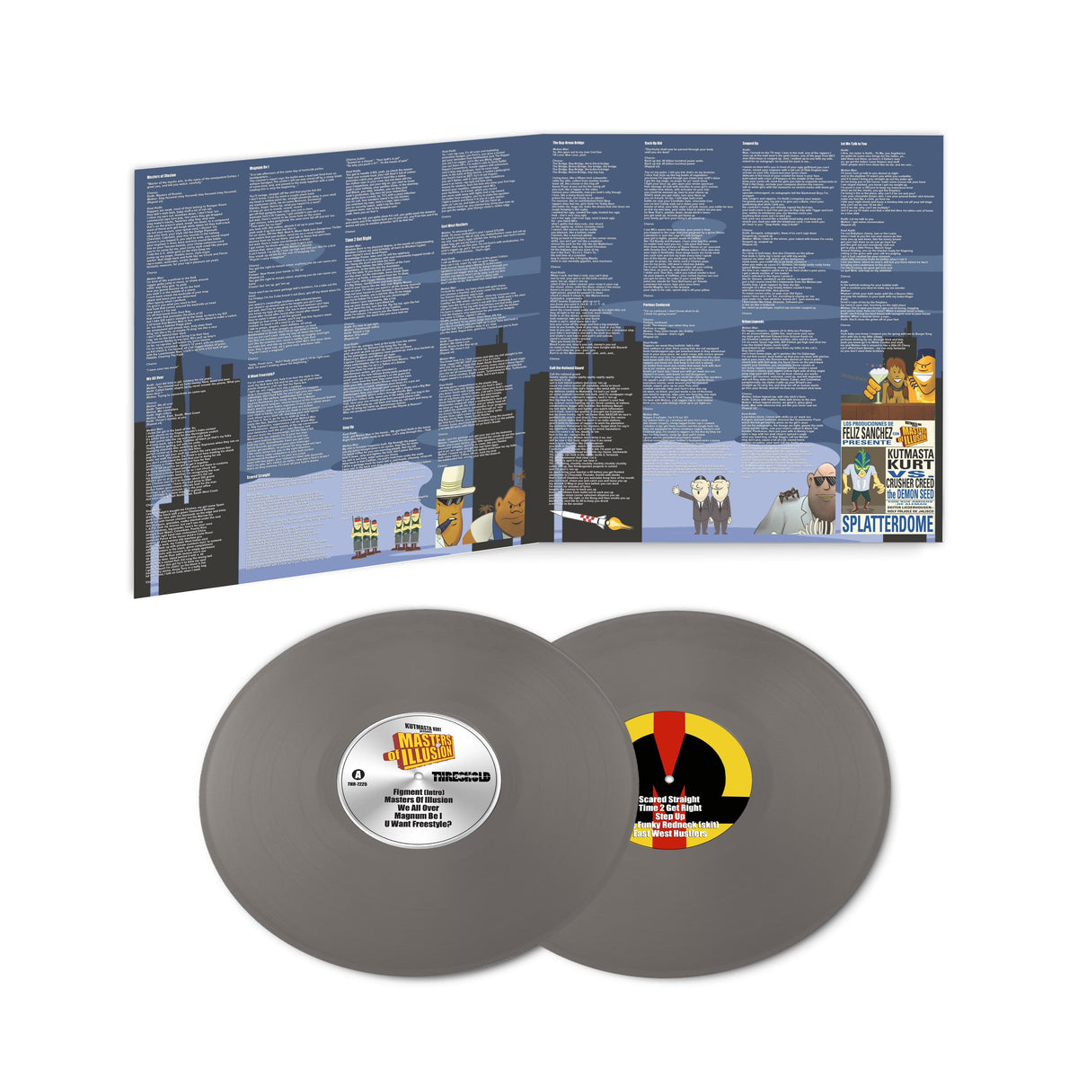 KutMasta Kurt presents Masters Of Illusion featuring Kool Keith & Motion Man (25th Anniversary) (2xLP - Silver Vinyl) Threshold Records