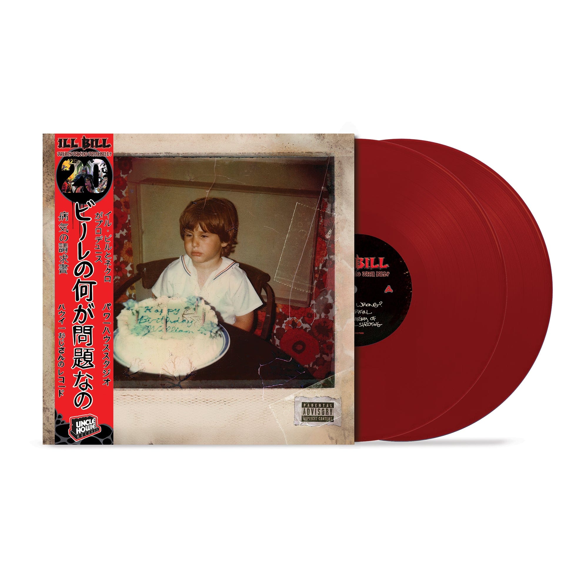 ILL BILL - What's Wrong With Bill? (2xLP, CD, Cassette) 2xLP - Alt Cover - Red Vinyl Uncle Howie Records
