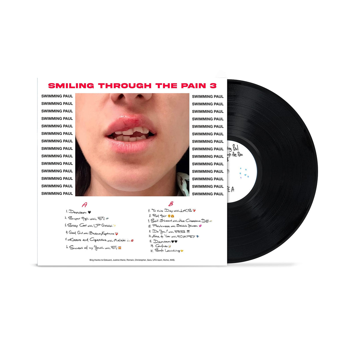Swimming Paul - Smiling Through The Pain 3 (LP - Black Vinyl) UNITY RECORDS