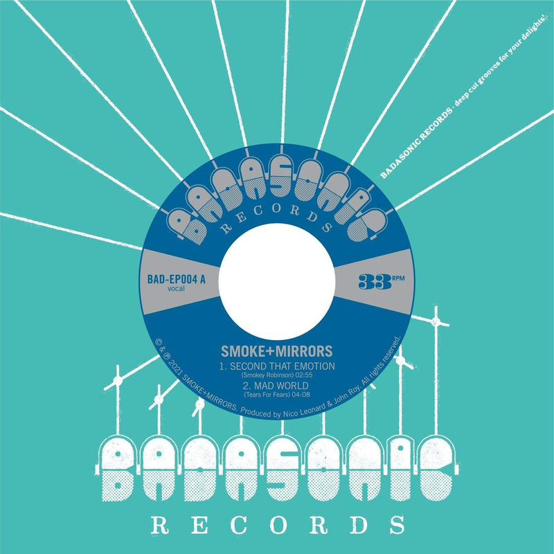 Smoke and Mirrors Soundsystem - Second That Emotion (7") Badasonic Records