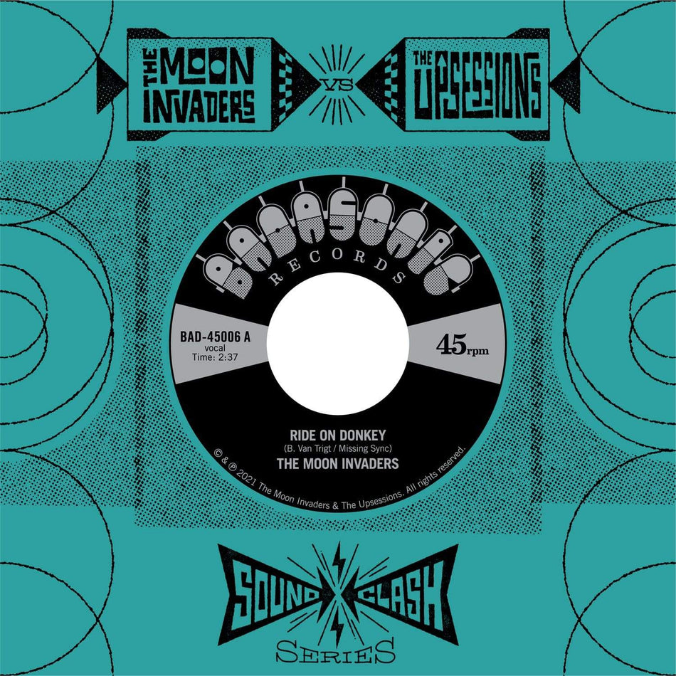 The Moon Invaders Vs The Upsessions - Soundclash Vol. 2 (7") Badasonic Records