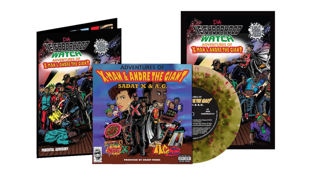 Sadat X & A.G. - Adventures of X-Man & Andre the Giant (7” w/ Comic + Poster) Coalmine Music