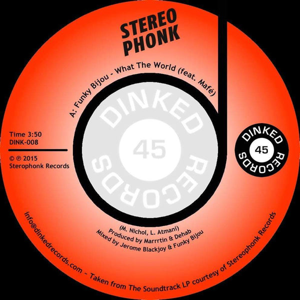 Funky Bijou - What The World b/w Por Favor (7") Dinked Records
