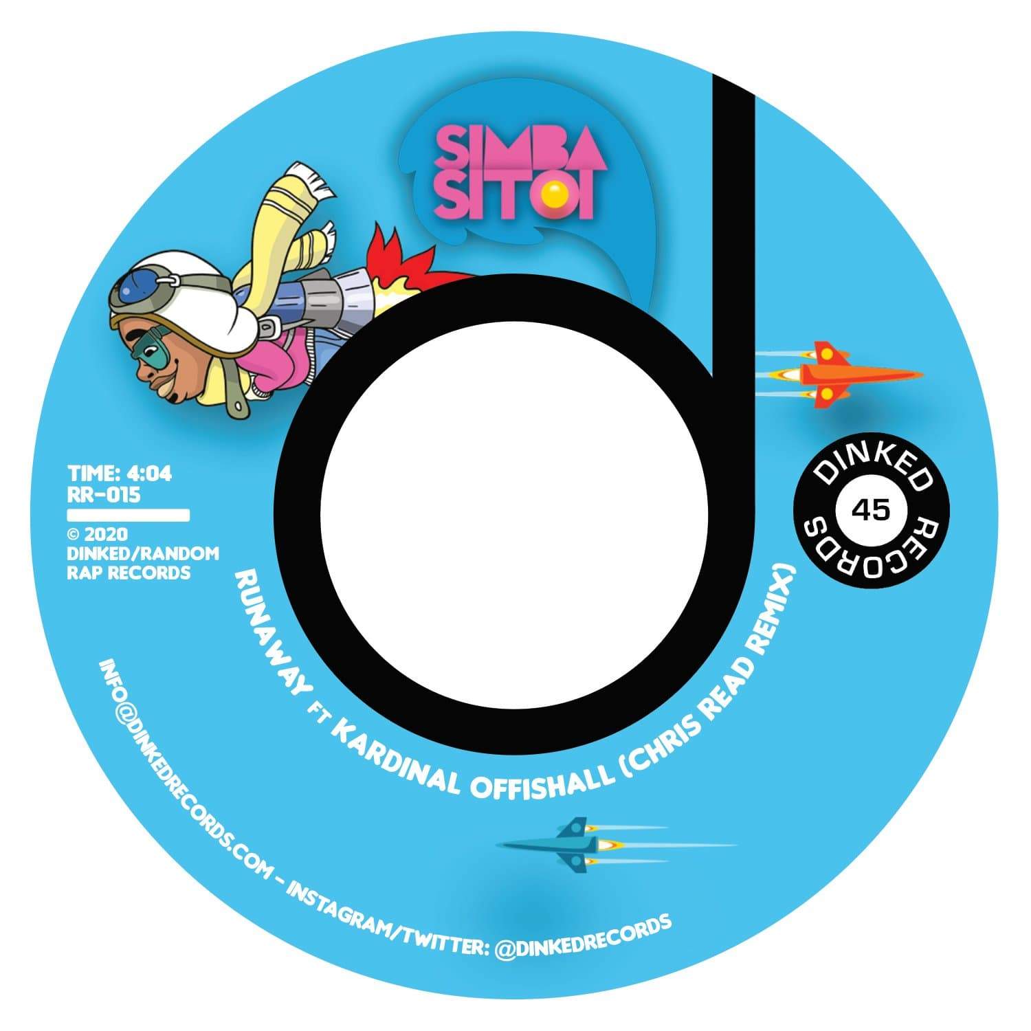Simba Sitoi feat. Kardinal Official - Runaway (Chris Read Remix) [7"] Dinked Records