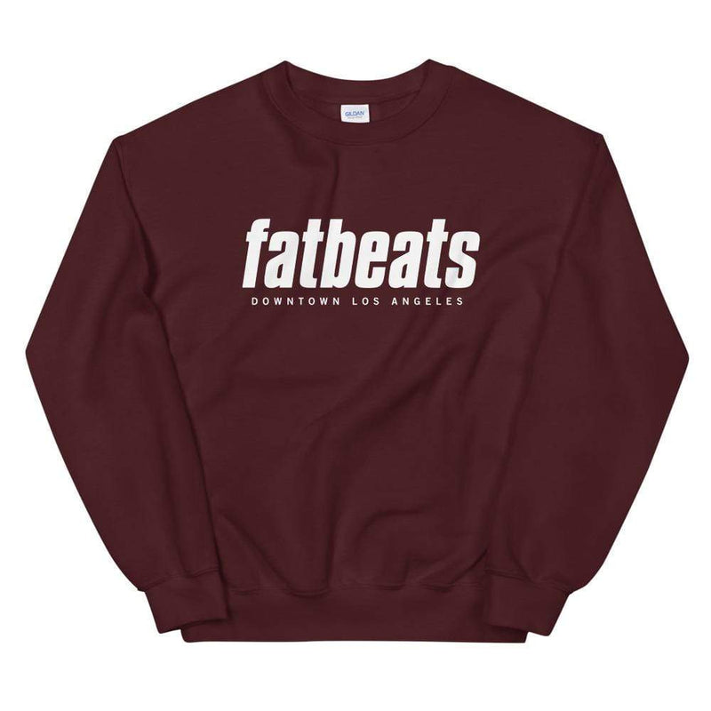 Fat Beats Unisex Sweatshirt Maroon / S Fat Beats