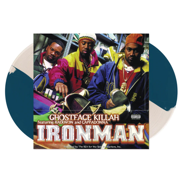 Ghostface Killah Featuring Raekwon and Cappadonna - Ironman 25th Anniversary Edition (2XLP - Blue and Cream Colored Vinyl) Get On Down