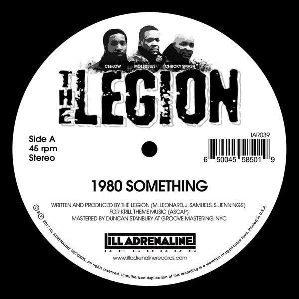The Legion - 1980 Something b/w Heard We Quit (7") Ill Adrenaline Records