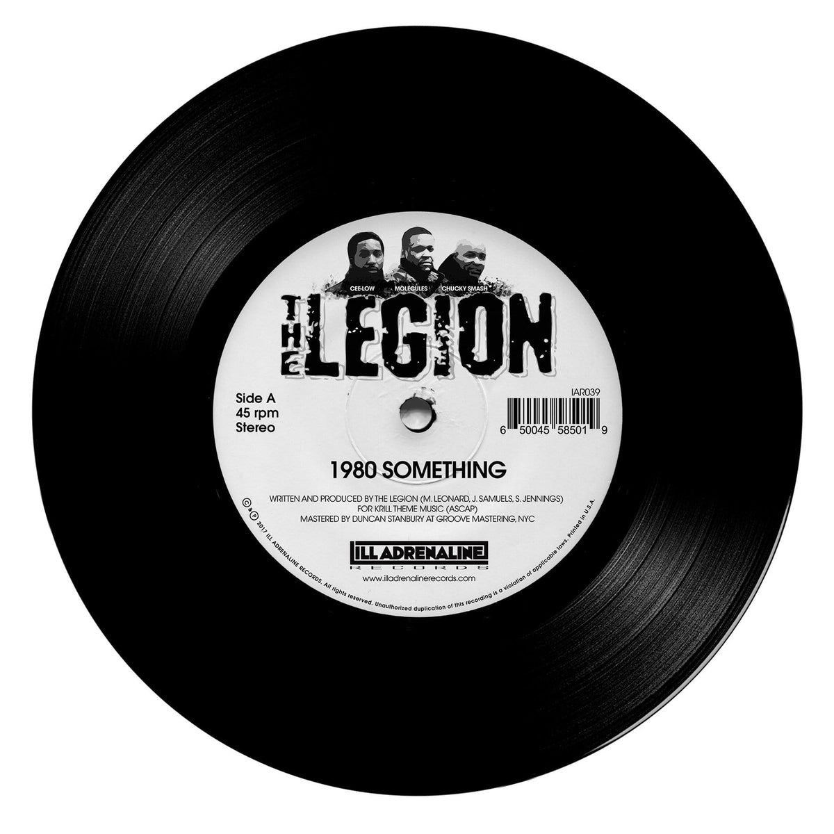 The Legion - 1980 Something b/w Heard We Quit (7") Ill Adrenaline Records
